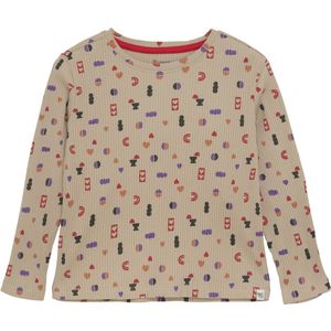 Noppies - Paullina - Longsleeve - Beige - Lila - Rood