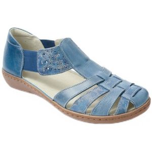 Ballerina's van elastisch leer, comfortwijdte