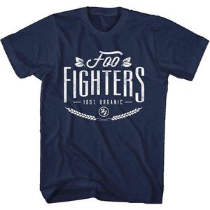 Foo Fighters - 100% Organic Heren T-shirt - XL - Blauw