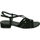 Paul Green - 6147 - Platte Sandalen - Zwart - Dames Sandalen