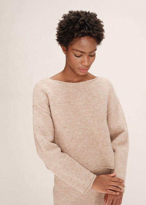 Grace & Mila - TAMINO - Gebreide Trui - Beige - Wolmix