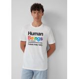 T-shirt - Casual - Met Opvallend Pride-motief - Ronde Hals