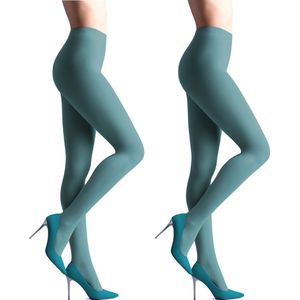 Giulia - Samba 40den (Multipack) Opaque Panty - Munt - S