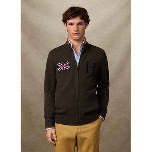 Hackett - Heritage Archive Rally - Trui - Volledige Rits - 100% Merinowol