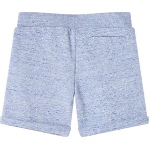 Kindershorts trekkoord blauw - Maat 104 katoen