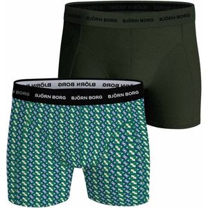 Björn Borg Cotton Stretch boxers - heren boxers normale lengte (2-pack) - multicolor - Maat: S