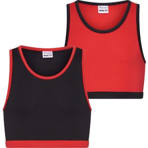 Beeren 2-Pck Mix&Match M. Hesje Mix Rood/Zwart 134/140