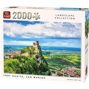 King Puzzel 2000 Stukjes (96 x 68 cm) - Fort Guaita - Legpuzzel Landschap