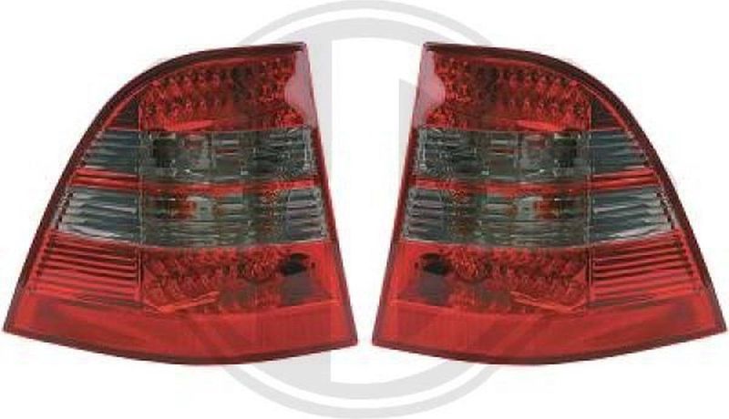 Diederichs - Set Achterlichten - Grijs - Rood - Transparent - Mercedes-Benz