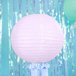 Partydeco - Decoratieve lampion licht roze 35 cm - Lampion sint maarten - lampionnen - Sint maarten optocht - lampionnen papier