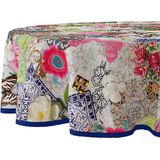 Wicotex - Tafelzeil - Tafelkleed - Wilders Mosaics - Rond 160cm - Afneembaar - Afwasbaar