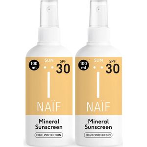 Naïf - Zonnebrand Spray Voordeelset - SPF30 - 2x100ml