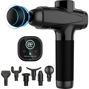 Draagbaar Spier Massagepistool - 30 Snelheden Instelbaar - Elektrisch Handmassageapparaat met LCD-Scherm