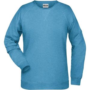 James and Nicholson Dames/dames Raglan Sweatshirt met lange mouwen (Gletsjer Melange)