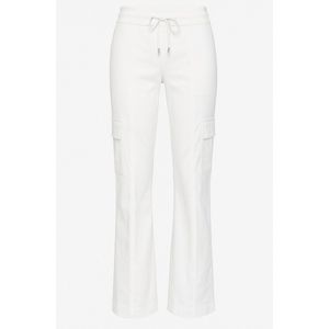 Stella Fiora Travel Cargobroek in Wit – Functioneel, Chic & Comfortabel