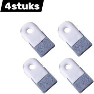 4stuks - Schoonmaakborstel - Multifunctionele Voegenreiniger - raamkozijn schoonmaken - Schraap en Borstel - Ventilatieroosters en Keukenapparatuur - huis schoonmaakset - wit