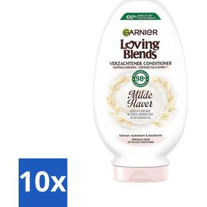 Garnier - Loving Blends - Conditioner - Milde Haver - Normaal Haar & Gevoelige Hoofdhuid - 250 ml - Bulkverpakking - 10 stuks