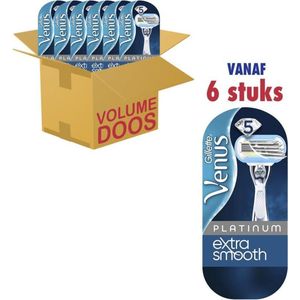 Gillette Venus Extra Smooth Platinum Scheerapparaat (6 stuks)