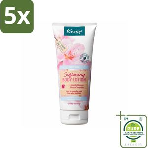 5 x Kneipp - Body lotion - Soft Skin - Amandelbloesem - 200 ml - Grootverpakking - Lichaamslotion - Gevoelige Huid - Hydraterende Lotion - Amandelolie - Zachte Huid
