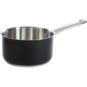 BK Steelpan Purity Black - ø 16 cm / 1.5 Liter - Zonder anti-aanbaklaag