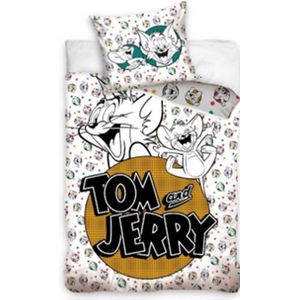 Tom & Jerry Dekbedovertrek - 140 X 200 Cm + 70 X 90 Cm - Katoen