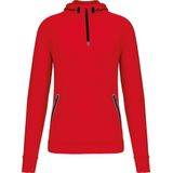 Proact - PA360 - Sportsweater - Rood - Unisex - Met Capuchon en Halsrits