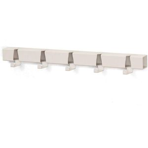 Coatrack By The Meter - kapstok met 5 haken - RAL9002 grijswit