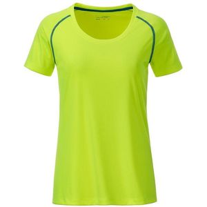 James and Nicholson Dames/Dames Sport T-Shirt (Helder geel/rechterblauw)
