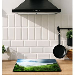 Inductiebeschermer - Seychellen Jungle - 78x52 cm - Inductiebeschermer - Inductie Afdekplaat Kookplaat - Inductie Mat - Anti-Slip - Keuken Decoratie - Keuken Accessoires