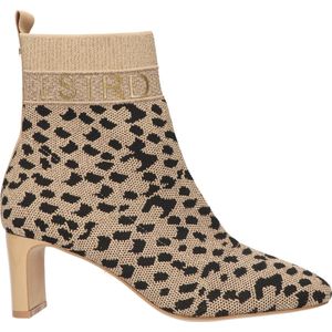 La Strada - Enkellaars - Luipaardprint - Elastisch - Glitterpatroon