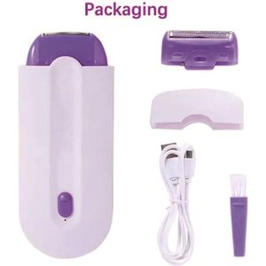 Elektrische epilator voor vrouwen, epilator voor benen en oksels, sensorgestuurd automatisch start/stop-scheerapparaat, trimmer voor mannen