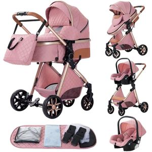RoyaLuxe - Kinderwagen - Roze - Buggy - Kinderwagen 3 In 1 - Kinderwagens & Buggy's - Kinderwagens - Baby - Buggy's - Plooibuggy - Buggy Inklapbaar - Kinderwagens - Kind - Kinderen - Baby - Baby's