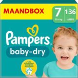 Pampers Baby Dry Luiers Maat 7 - 136 Luiers Maandbox