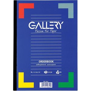 GALLERY - ORDERBOOK ZELFKOPIEREND A4 2X50 GELIJND
