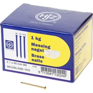 Spijkers - Messing - Bombe Kop - 2.1 x 40mm - 1kg