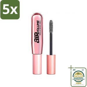 5 x L'Oréal Paris - Mascara - Air Mega Volume - Zwart - 8,7 ml - Grootverpakking - Mascara Volume - Mega Volume - Luchtige Mascara - Wimpers Volume - Contactlens Geschikt