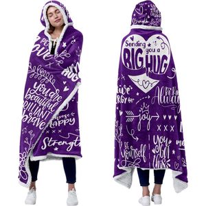 Luxe hoodiedeken - hoodie knuffeltrui hoodiedeken deken met mouwen