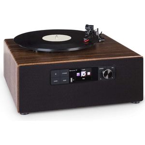 Platenspeler met DAB+ en FM internetradio, Bluetooth en USB-poort - Moderne audio-installatie