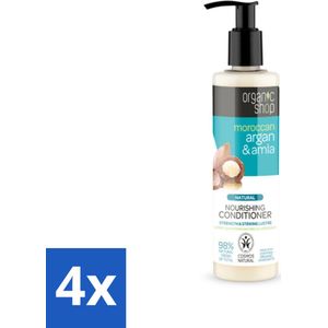 Organic Shop - Conditioner Argan & Amla - Hydraterend en Verzorgend - 280 ml - Voordeelverpakking - 4 stuks