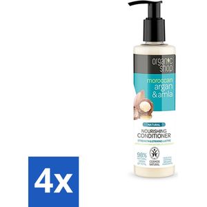 Organic Shop - Conditioner Argan & Amla - Hydraterend en Verzorgend - 280 ml - Voordeelverpakking - 4 stuks
