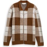 Tom Tailor Denim Relaxed fit vest met ruitjespatroon