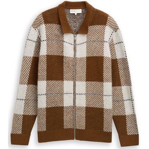 Tom Tailor Denim Relaxed fit vest met ruitjespatroon