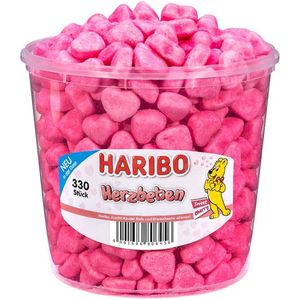 Haribo Herzbeben / Kersen Marshmallow Hartjes - 330 stuks