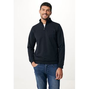 1/2 Zip Sweater With Pocket Mannen - Zwart - Maat M