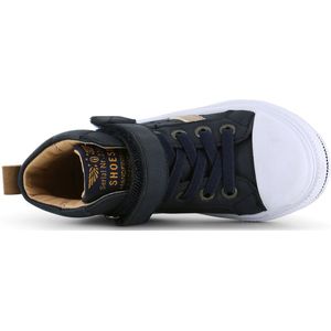 Klittenbandschoenen | Jongens | Dark Blue | Leer | Shoesme | Maat 22