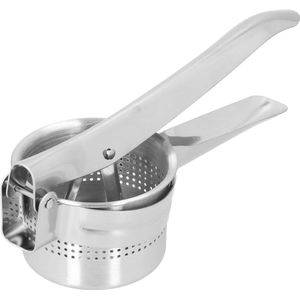 Roestvrijstalen Aardappelpers 3-in-1 Handmatige Fruitgroentepers - Aardappelpuree Maker voor Aardappelen, Groenten en Fruit .
