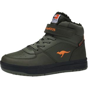 KangaROOS K-CP Bound Mid EV hoge unisex kindersneaker warme voering groen