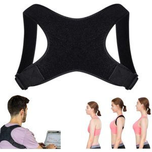 1 stuk - Rugbrace - Rug Corrector -Houding Corrector - Postuur Corrector - Rug Corrector - Rugbrace - Rugband - Vrouw en Man - zwart - Premium Postuur Houding Corrector