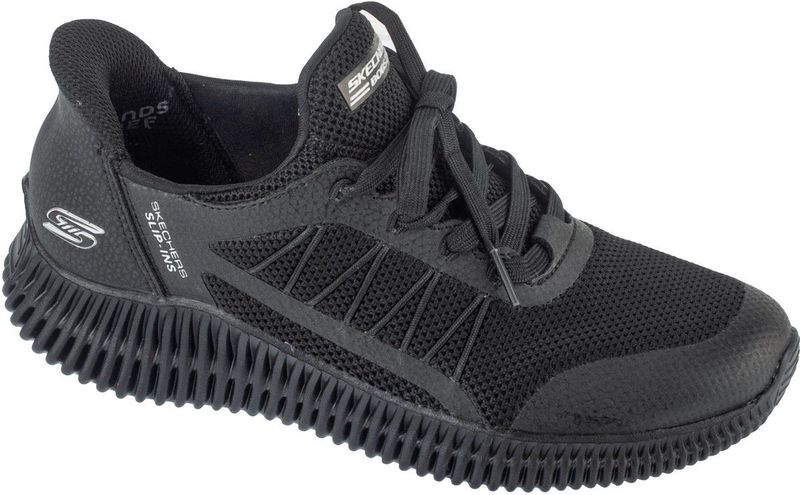 Skechers - BOBS GEO LITE - Sneakers - Zwart - Laag - Vetersluiting