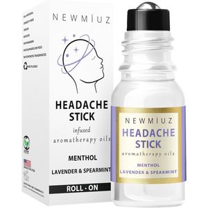 Verkoelende Migraine Roll-On met Pepermunt en Lavendel - Natuurlijke Hoofdpijnverlichting en Stressverlichting